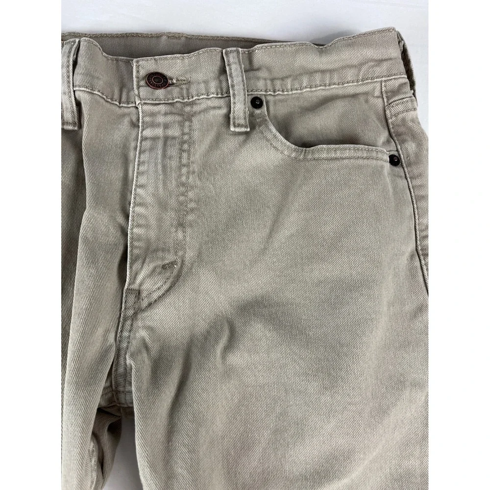 Levi's 513 Slim Straight Fit Jeans Men's W30 L30 Khaki Beige Casual Pants